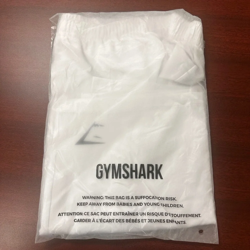 Gymshark Arrival 7" White Athletic Shorts Mens Size XL Gym Drawstring NEW - Picture 6 of 6
